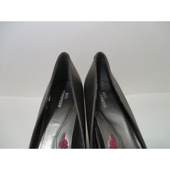 Ros Hommerson Pewter Gray Patent Pumps Almond Toe - NWOT - Size 8.5N - Picture 6 of 10